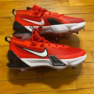 Nike Force Zoom Trout 9 Elite Baseball Cleats Red White FB2906-600 Men’s Size 15